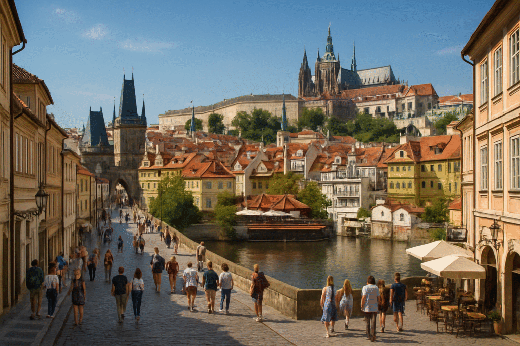 découvrez notre guide pratique pour flâner à prague, la perle de la république tchèque. explorez les ruelles pittoresques, les sites historiques et profitez des délices culinaires tout en vous imprégnant de l'ambiance unique de cette magnifique capitale européenne.