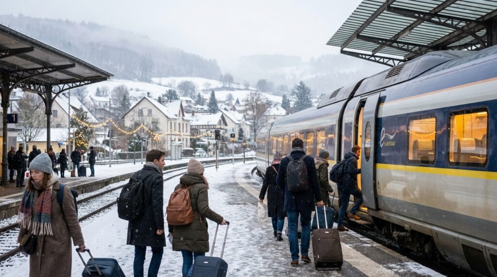 découvrez les meilleures destinations accessibles en train pour un week-end en décembre, alliant confort, charme et atmosphère festive.