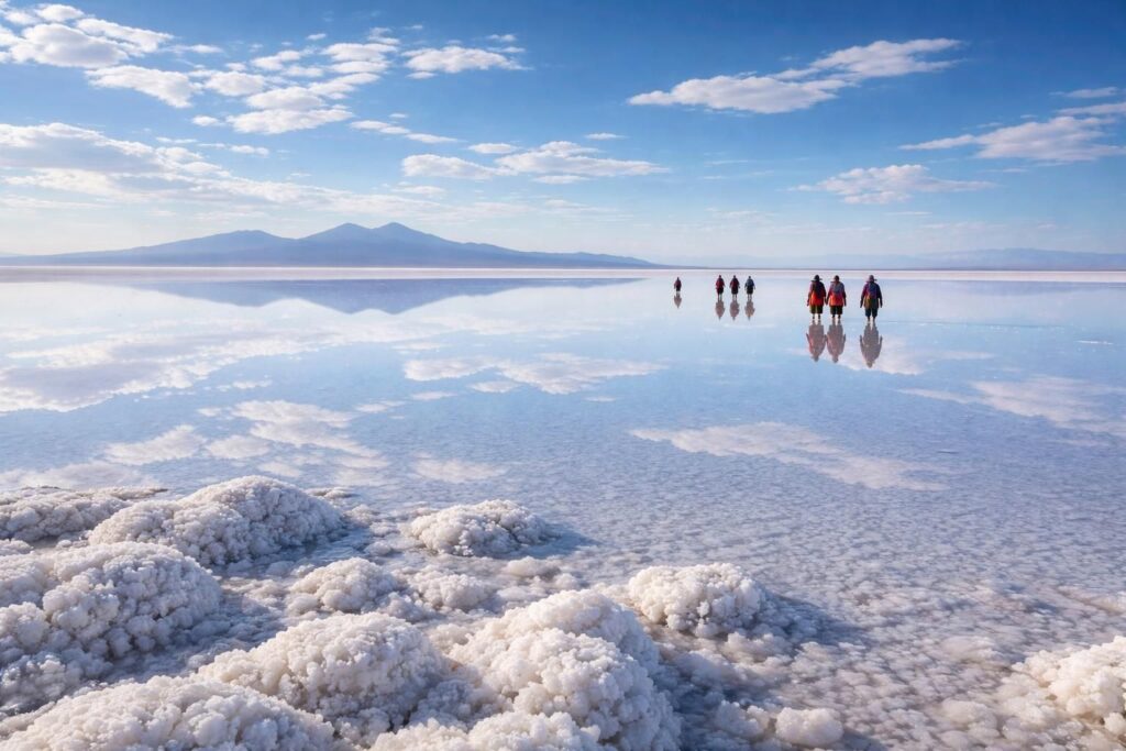 découvrez le salar d’uyuni en bolivie grâce à notre guide simple et complet. infos pratiques, conseils et incontournables pour une expérience unique dans le plus grand désert de sel du monde.