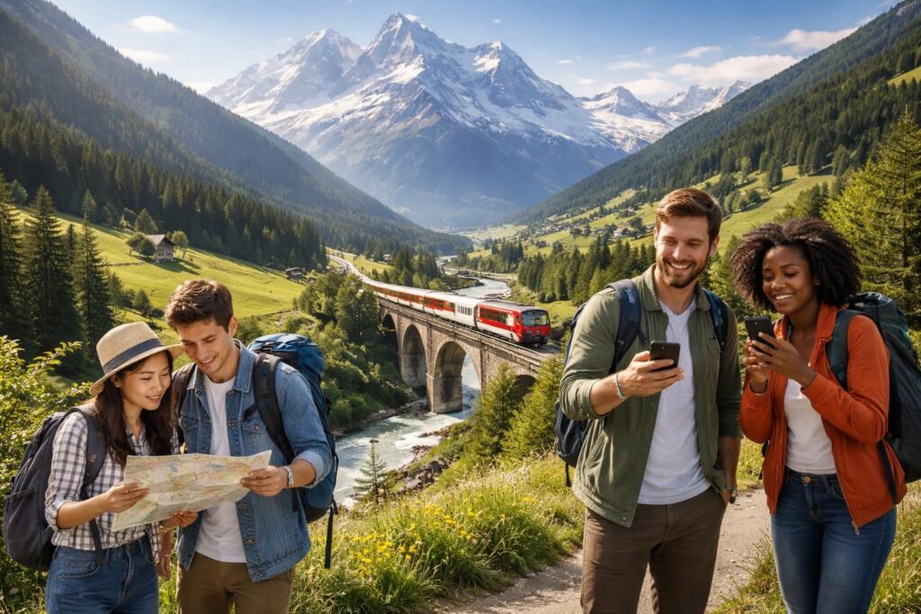 profitez pleinement de la suisse avec le swiss travel pass, une offre exclusive de rail europe et resaneo pour voyager librement et à votre rythme à travers des paysages magnifiques.