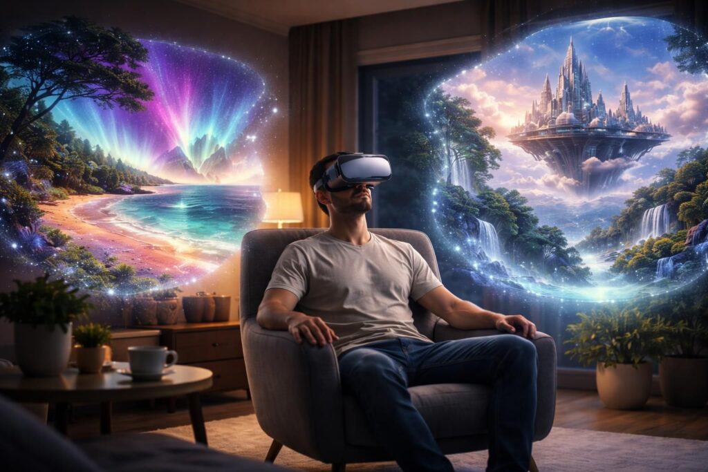 découvrez des vidéos de voyage créées par intelligence artificielle qui transportent les touristes vers des destinations imaginaires inédites et fascinantes.