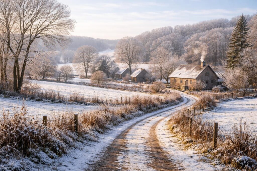 découvrez les meilleures destinations à la campagne en janvier, proches de chez vous, pour profiter d'une escapade tranquille et ressourçante cet hiver.