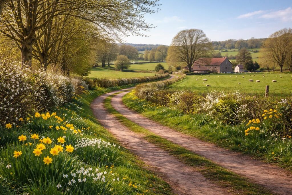 découvrez nos destinations idéales pour une escapade à la campagne en mars, toutes proches de chez vous, pour profiter du calme et de la nature au printemps.