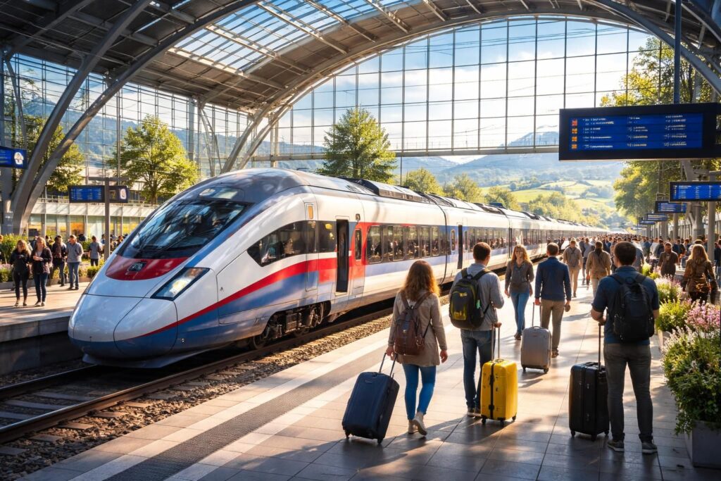 découvrez les meilleures destinations accessibles en train pour vos vacances en mars et profitez d'un voyage écologique et confortable.