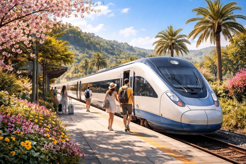 découvrez les meilleures destinations ensoleillées accessibles en train en mars pour profiter du printemps au soleil sans quitter le confort ferroviaire.